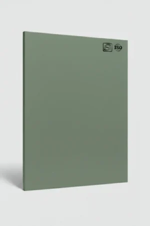 Sage green matte textured laminate sheet with soft grain finish
