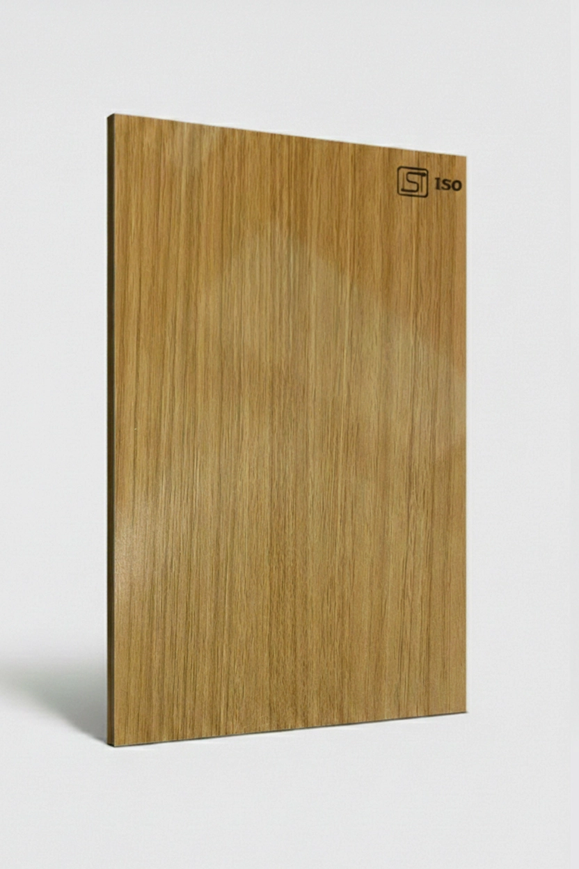 7253 SG | Pale Timber, Honey Oak High Gloss Finish Wooden Decorative Laminate