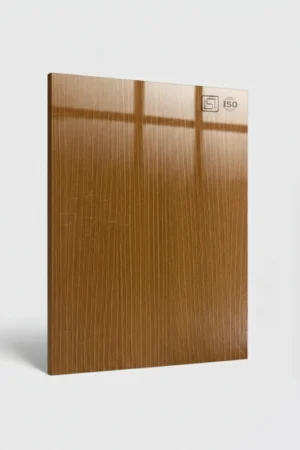 7252 SG (1) | Natrural Elm, Warm Medium Brown High Gloss Finish Wooden Decorative Laminate