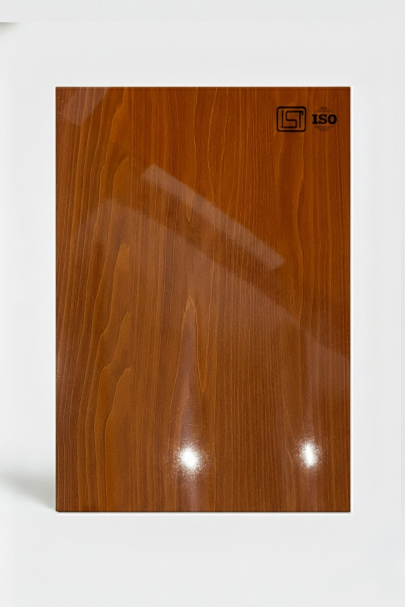 7250 SG | Copper Drift, Teak Brown High Gloss Finish Wooden Decorative Laminate - Image 2
