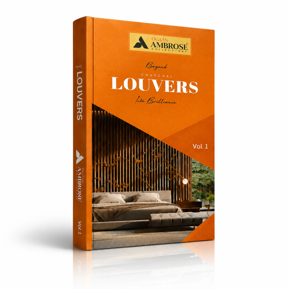 Ogaan Louvers panel catalogue showcasing louvered panel designs for modern interiors