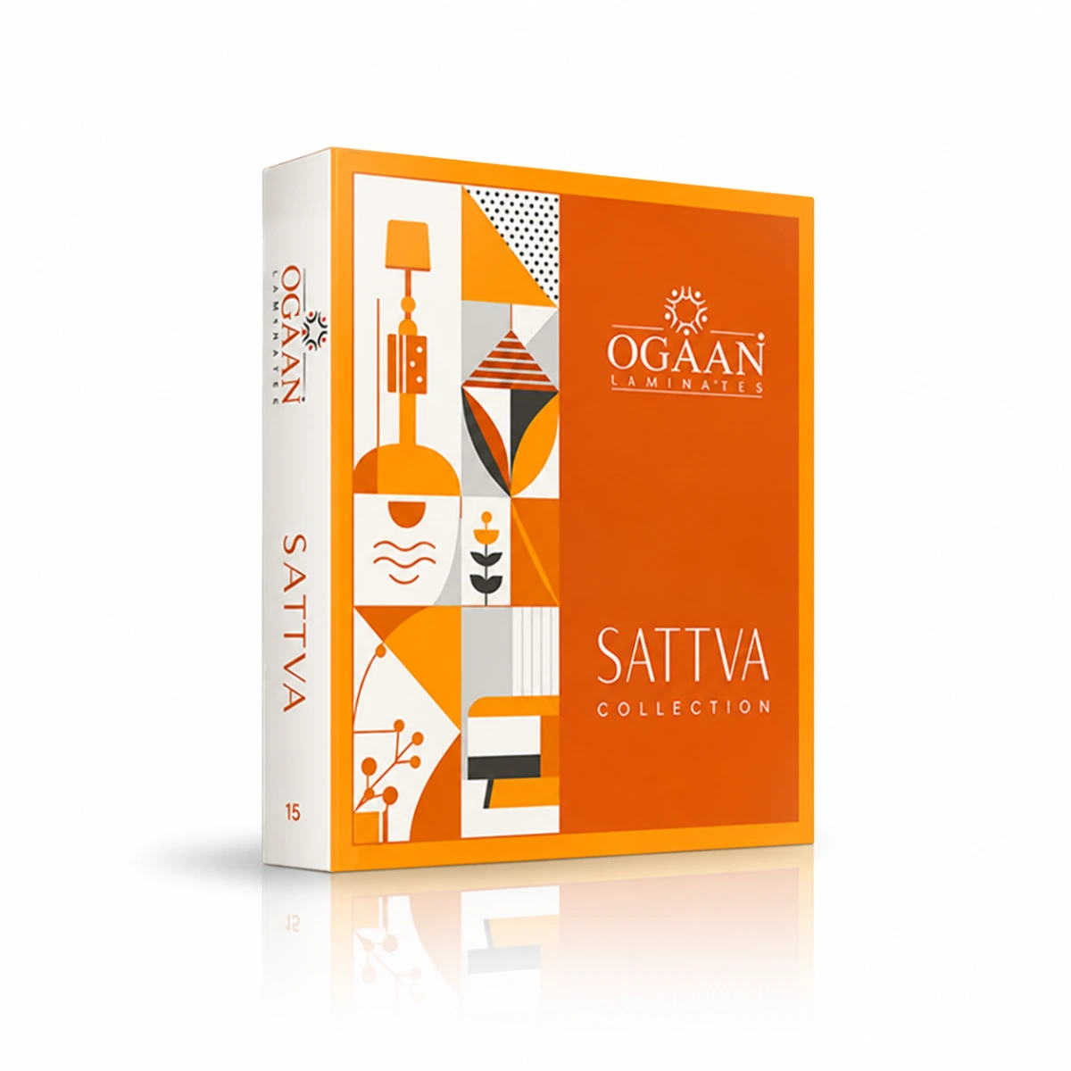 Ogaan Sattva Liner laminate catalogue featuring liner laminate designs and finishes