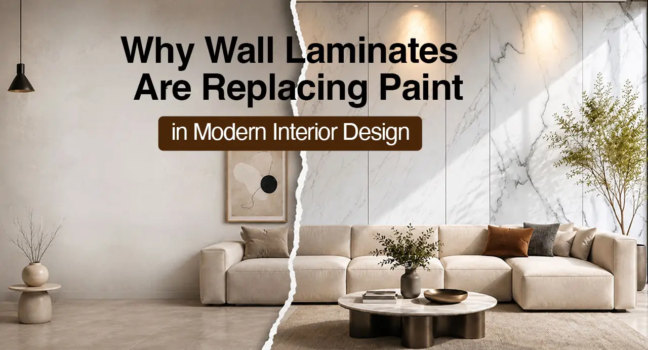 Why wall laminates are replacing paint in modern interior design.